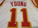 Trae Young of the Atlanta Hawks signed autographed basketball jersey PAAS COA 423
