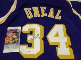 Shaquille O'Neal of the LA Lakers signed autographed basketball jersey JSA COA 663