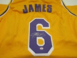 LeBron James of the LA Lakers signed autographed basketball jersey PAAS COA 450