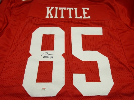George Kittle of the San Francisco 49ers signed autographed football jersey PAAS COA 666