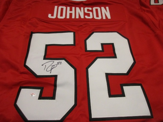 Reese Johnson of the Chicago Blackhawks signed autographed hockey jersey PAAS COA 339