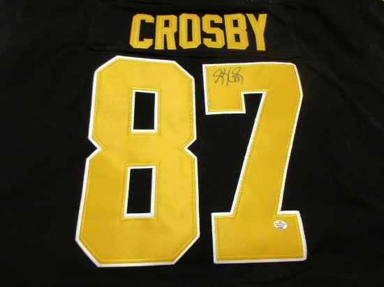 Sidney Crosby of the Pittsburgh Penguins signed autographed hockey jersey PAAS COA 608