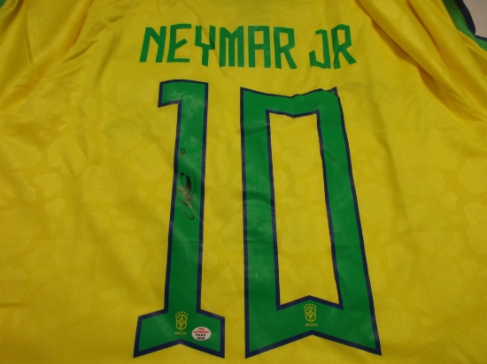 Neymar Jr of Brasil signed autographed soccer jersey PAAS COA 349