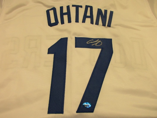 Shohei Ohtani of the LA Dodgers signed autographed baseball jersey TAA COA 182