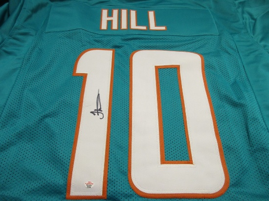 Tyreek Hill of the Miami Dolphins signed autographed football jersey PAAS COA 026