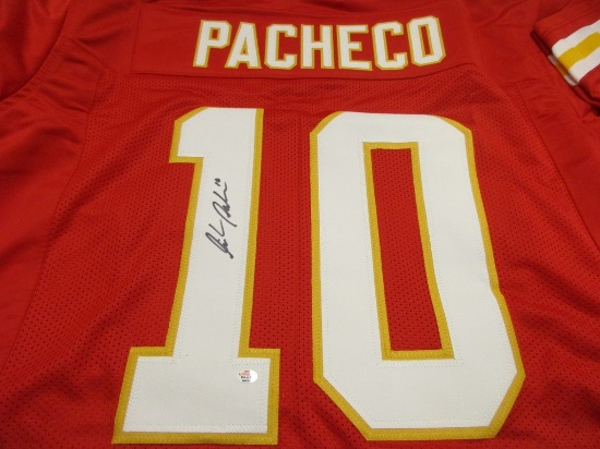 Isiah Pacheco of the KC Chiefs signed autographed football jersey PAAS COA 834