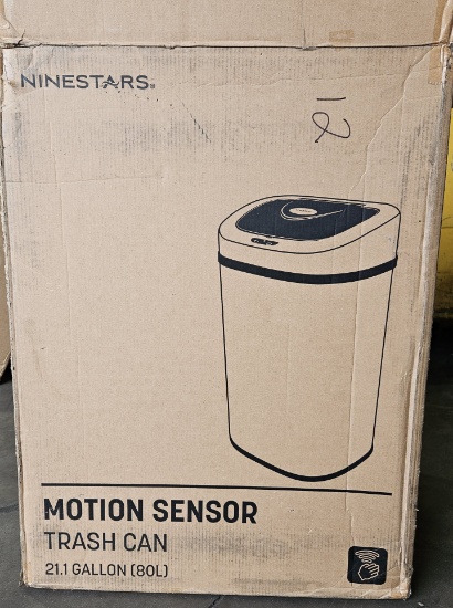 NEW Ninestars 21.2 Gal Motion Sensor Trash Can