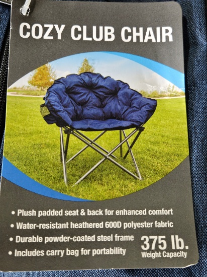 (2) NEW Cozy Club Camping Chair