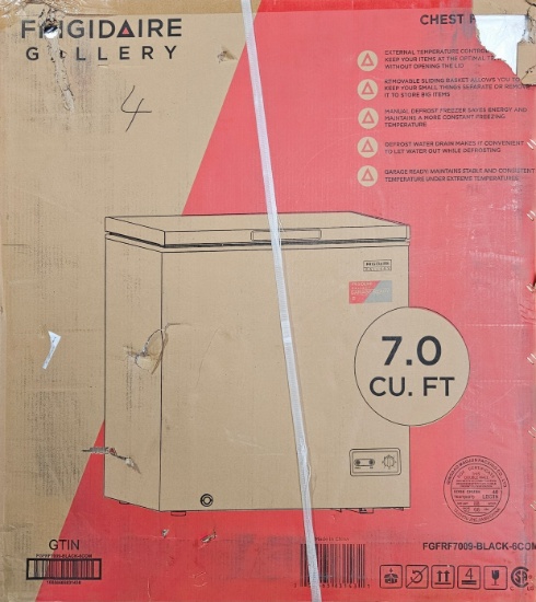 Frigidaire Gallery Deep Chest Freezer 7.0 CU. FT