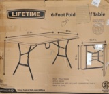 Lifetime 6-Foot Fold-In-Half Table