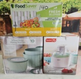Food Saver, Dash Ice Cream Maker & More