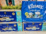 Tissues Lot - Kleenex, Soft & Strong