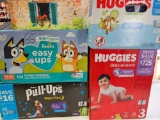Diapers Lot - Pampers, Huggies and more