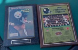Terry Bradshaw and 1995 Pittsburgh Steelers Team photo Plaques