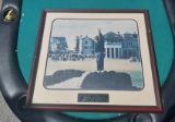 Arnold Palmer - framed Piece - Farewell to the Bridge -plaque is loose