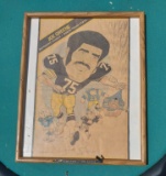 Joe Greene, LC Greenwood, Jack Lambert and D. Shell - Framed - Pittsburgh Press