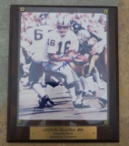 George Blanda - NFL Record - Oldest Player - Signed Plaque