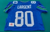 Steve Largent - Seattle Seahawks - HOF 95 - COA by PAAS