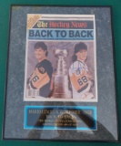 Mario Lemieux and Jaromir Jagr - Signed - the Hockey News - Limited edition