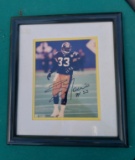 Bam Morris Pittsburgh Steelers Autographed Photo and Framed - No. 33