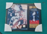 Joe Namath and 3rd Super Bowl Ticket - Framed Piece