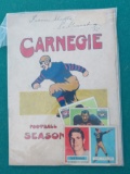 Signed Comic Book - Carnegie with football cards included