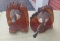 Duck Bookends mounted on  Mountain Cedar Slabs