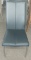 Black Leather Side Chair with Chrome base