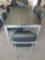 Amisco Extention Butterfly Leaf Table w 6 Black and Grey Chairs - 36 x 60 in w 24 in leaf