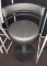 Amisco Counter Swivel Chair in Grey on Grey