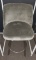 Trica Swivel barstool - Grey on Black