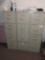 (5) 4 Drawer metal file cabinet and (1) 2 drawer