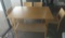 6 Pc Set -Solid Light wood Dining Table, bench and 4 chairs - 36 x 60 in table