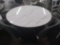 White and Grey Top w chrome base- 47 in Table and 4 Grey Chairs