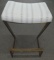 Johnston Casuals Brushed steel in Gold -Z Shaped Counter stool -  27 in