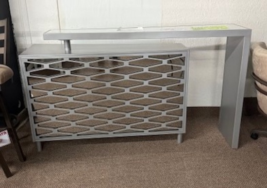 Modern Elite Swing Out Bar with Tempered Glass Top - 40 in H x 72 x 16 - made in  USA