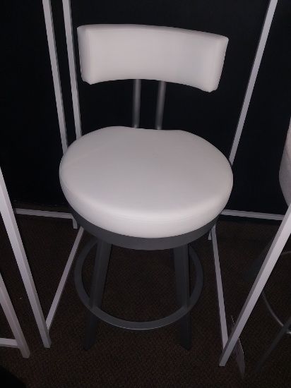 Amisco Counter Swivel Chair inWhite and Grey
