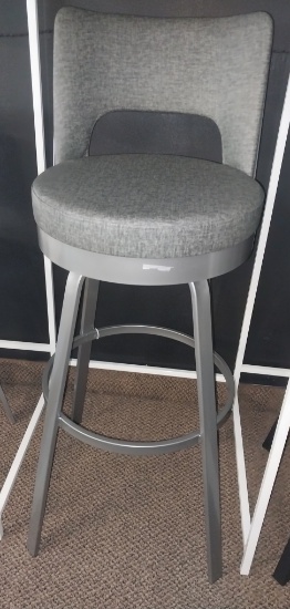 Spectator Height stools in Grey on Grey