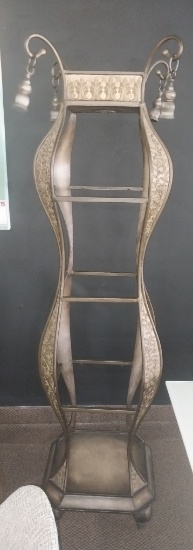 Lighted Glass Eterge  - 75 in Tall