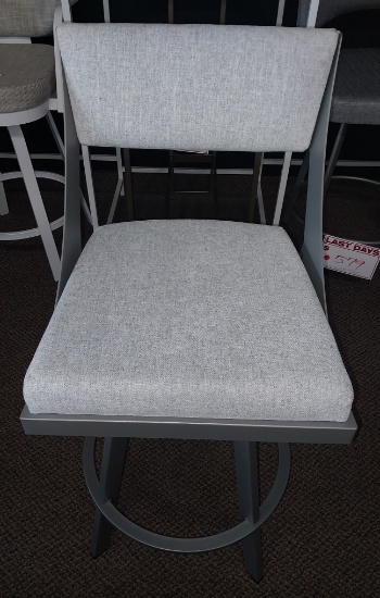 Swivel Barstool - Grey on Grey