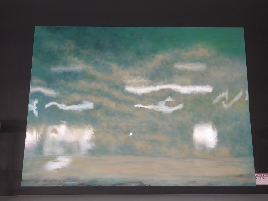 Abstract Original Artwork - Gallery Wrapped -72 x 90 in -Mystic Horizon