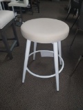 Amisco Counter Stool in tan and white