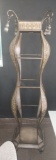 Lighted Glass Eterge  - 75 in Tall