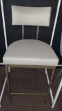 Barstool in Two Tone  and metal legs