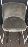 Trica Swivel barstool - Grey on Black