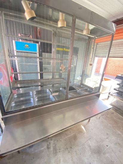 6-foot Oriental stainless steel Deli Display with Glass Front