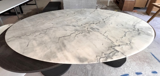 Marble Table Top, Oval Shape, 77" X 48", (no legs)