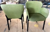 Kelly Green Dining Room Chairs with Arms