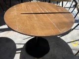 Wood Cocktail Table with Heavy Duty Metal Base, 32