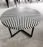 Zebra Style Cocktail Table, 28